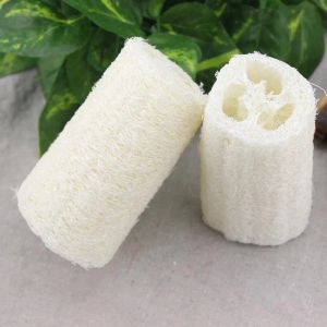 Share to be partner 5 Inches Natural Flatten Loofah Dish Cleaning Brush Dishwashing Ball Washing-up Loofah Sponge Bath Showe BJ