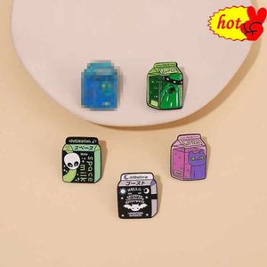 Styles Drink Enamel Pins Cute Coffe Milk Brooches Women Men Jeans Coat Lapel Pin Badges DSecoration Jewelry Gift for Frien