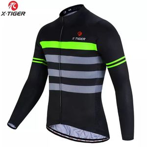 X-Tiger Cycling Jerseys Spring Riding Long Sleeve Quick Dry Mtb Bike Jerseys Autumn Men Bicycle Jersey Clothing Downwall Shirt 240109