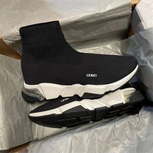 Woman Shoe Designer Sock Shoes Sneakers Man Slide Black White Sandal Grey Beige Speed Sports Platform Slipper Dust Bag With Box