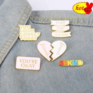 English Sentence Brooch Pirate Skull Enamel Pins Cosplay Badge Backpack Cloth Denim Lapel Pin Jewelry Gift Comic Related Product