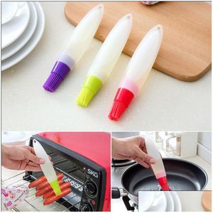 Andra kökverktyg Bakningsverktyg Sile Liquid Oil Pen Brush For Cake Butter Bread Pastry Barbecue Usef Drop Delivery Home Garden Dining DHXRC