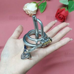 Male Stainless Steel Chastity Device Bird Metal Lock Cock Cage with Urethral Sounding Rod Penis Ring Tube Sex Products for Men 240109