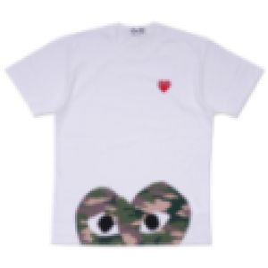 Designer TEE Com Des Garcons PLAY Camoflauge Herz T-Shirt Unisex Japan Beste Qualität EURO-Größe