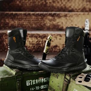 Boots Slip Resistant Laced Men's Ankle Boot High Tops Sneakers Green Men Shoes Sport Snekaers Womenshoes Portable Top Sale