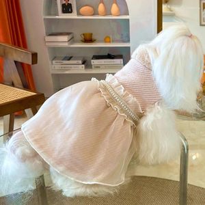 Dog Apparel Thick And Warm Dress Winter Cat Schnauzer Skirt Puppy Yorkie Chihuahua Pomeranian Bichon Poodle Maltese Shih Tzu Clothes