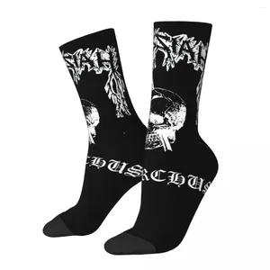 Erkek Çoraplar Sıradan Erkekler Kadın Burzum Siyah Metal Merch Yumuşak Grafik Tüm Sezon Hediyeler