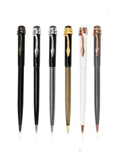 2020 novo design caneta de luxo 6 cores estilo cabeça de cobra caneta esferográfica de metal presente criativo caneta mágica moda escola material de escritório9290546