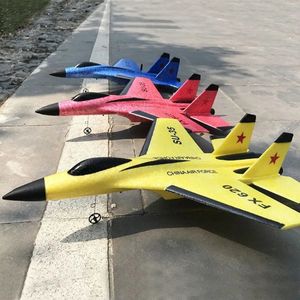 FX620 RC Avião Drone SU35 24G Asa Fixa Fighter Brinquedos Elétricos Avião Planador EPP Espuma Crianças Meninos Presente 240110