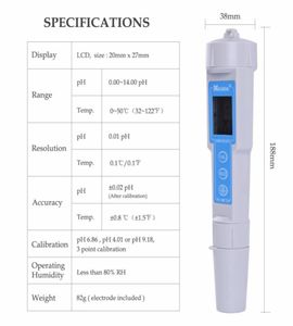 防水CT6023デジタルPHメーターペンタイプPHメーターポータブルテスターモニター検出器0001400PH6942955