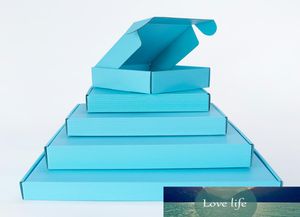 10 Stück blaue Geschenkbox für Feiertage, Party, exquisite Verpackung, Aufbewahrungsbox für Perücken, gewellte Unterstützung, individuelle Größe und Logo4292901