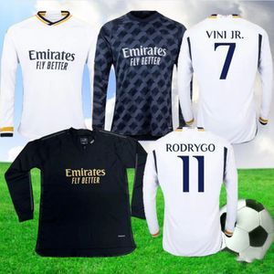 23/24 Real Madrid Long Sleeve BELLINGHAM Soccer Jersey 2023 MODRIC ALABA VINI JR shirt RODRYGO VALVERDE TCHOUAMENI ARDA GULER KROOS Football Uniform