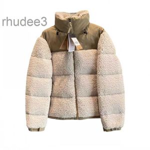 Puffer Fleece Jacke Puffer Jacke Gesicht Sherpa Frauen Faux Shearling Oberbekleidung Mäntel Weibliche Wildleder Pelz der Mantel Männer BK25