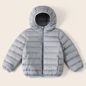 Down Coat Kruleepo Children Kids Large Size Jacket Baby Girls Boys Autumn Winter Warm Hooded Short Trench Overcoat Outerwear