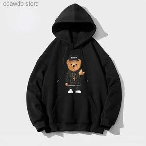 Men's Hoodies Sweatshirts HOT Free Shipping 2023 Fashion Brand Bear Graphics Print Hoodies Outdoor Sports Sweatshirt Couples Men's Women's Clothing To T240110