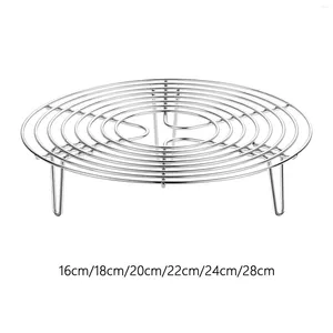Bakeware Tools Round Cooling Rack H 1.57in Steamer For Air Fryer Restaurant Kitchen