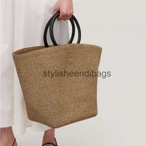 Totes Women Str Bag Bohemia Bolsa de praia Handmade Wicker Summer Tote Big Handbag Rattan ombro mensageiros