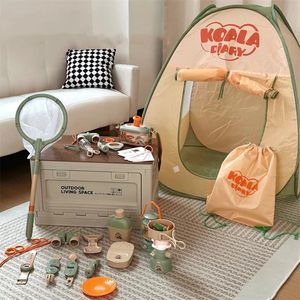 children camping set toy kids outdoor Explorer tent Insect Box Observer Kit Kids Science Nature Exploration Tool Educational Toy 240109