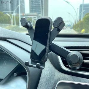 Cell Phone Mounts Holders Phone Holder in Car Air Vent Hook Universal Gravity Car Phone Holder Support GPS Stand 360 Degree Portable Mobile Holder YQ240110