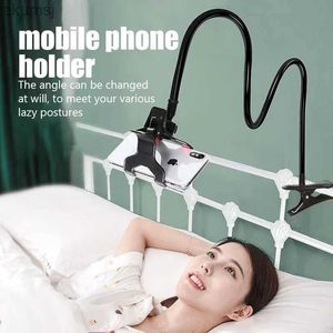 Cell Phone Mounts Holders Flexible Mobile Phone Holder Adjustable Telephone Support Car Cell Phone Clip Bed Desktop Mount Bracket Phone Stand Parts YQ240110