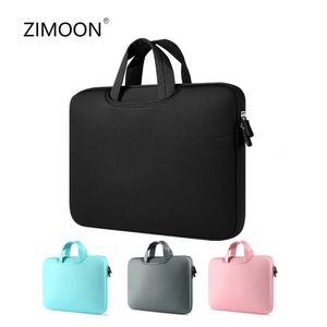 Bolsa colorida para laptop com zíper, capa para notebook de 131415 polegadas para macbook, bolsa de transporte para computador, maleta 240109