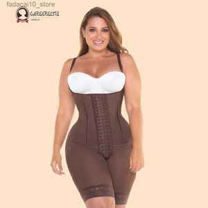 Cintura barriga shaper feminino fajas colombianas bum lift barriga controle shapewear meados da coxa busto aberto magro skims bodysuit para uso diário ou pós-parto q240110