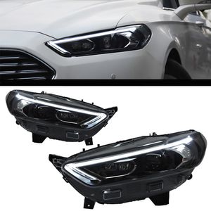 LED Turn Signal Head Light for Ford Mondeo Fusion Headlight 2013-2016 DayTime Running Lamp Car Accessories