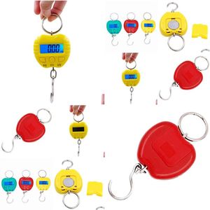 Weighing Scales Wholesale 100Pcs 25Kg X 5G Mini Digital Scale Apply Design Hanging Lage Fishing Portable Hook By Dhs Fedex Drop Deli Dh8Cl