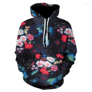 Herr hoodies 2024 - Herrkvinnor hoodie rose broderad långärmad tröja tröja