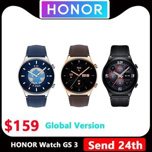 Devices HONOR Watch GS 3 Global Version 3DCurved Glass SmartWatch GS3 1.43" AMOLED Screen Accurate Health Monitoring World Premiere