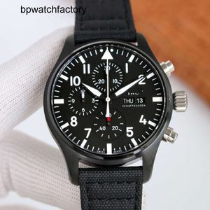 Iwcity Designer Men Watch Pilot Chronograph WristWatch 1heb Najwyższej jakości ruch mechaniczny Pełny 6-pin Funkcja Data pracy Dostosowanie Uhr Montre PRX Luxe z pudełkiem