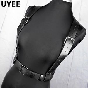 briefspanties uyee techwear women puレザーハーネスベルトボディチェーンセクシーな下着ボンデージランジェリーブラジャーゴシックガーターベルトハルクパンク