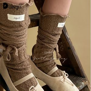 Children's Girl Boy Calf Socks Homemade Straps Pile Up Leg Warmers Socking Infant Toddler Stockings 240109