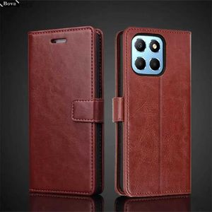 Cell Phone Cases Card Holder Cover Case for Huawei Honor X6 6.5 Pu Leather Flip Cover Retro Wallet Phone Case Honor X6 Business Fundas CoqueL240110