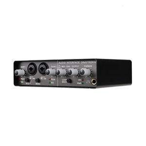 TEYUN Q24 Professional Audio Sound Card with Monitor Electric Guitar Live Broadcast Recording for Studio Singing Computer PC y240110
