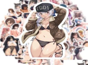 50pcs naklejka DIY Hentai Sexy Pinup Bunny Girl Waifu naklejki na laptopa ciężarówka