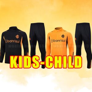 Kids Child 23/24 Sport Club Internacional soccer tracksuits 2023 EDENILSON WANDERSON TAISON V.CUESTA R. DOURADO WESLEY D'Alessandro Long sleeve Tracksuit training