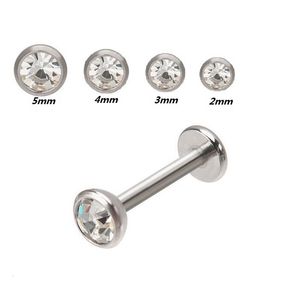 Innengewinde 316L Stahl 16g Labret Monroe Stud Lip P Ohr Tragus Knorpel Helix Körperschmuck 240110