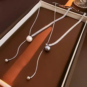 Pendant Necklaces South Korea Exquisite Pearl Tassel Adjustable Necklace Jane Fashion Elegant About Clavicle Chain Women Jewelry