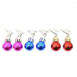 Fontes de festa 18pcs Natal Whisker Clips Beard Bell Clip Enfeites Coloridos Cabelos Faciais Baubles Decoração de Santa para