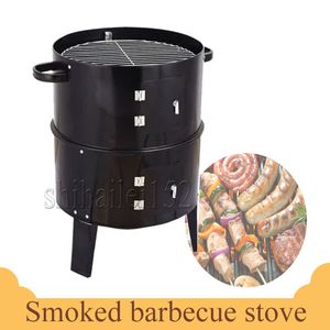 3 In 1 Bbq Outdoor Courtyard Barbecue Stove Firewood Stove Portable Barbecue Stove Carbon Charcoal Bbq Grill