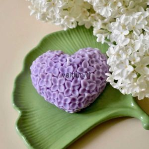 Candles New Valentine's Day Flower Candle Silicone Mold DIY Heart Soap Gypsum Making Tool Chocolate Mousse Cake Decor Christmas Giftsvaiduryd