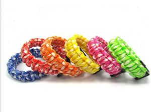 Multifuncional Selfrescue Cord Paracord Corda Pulseiras Caminhadas Ao Ar Livre Camping Esportes Ocasião De Emergência Sobrevivência Charm Bracelet1244724