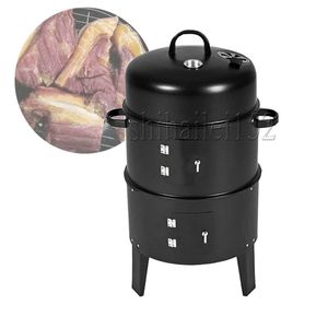 Multi-Function Outdoor Charcoal Three-In-One Round Outdoor Courtyard Stewing Barbecue Smoke Stove