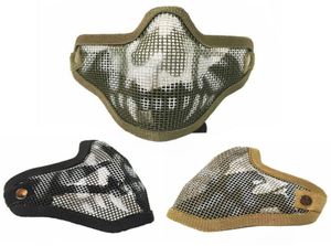 Taktische Ghost Mesh Airsoft Maske Paintball Halbgesichtsschutz Strike Style5893931