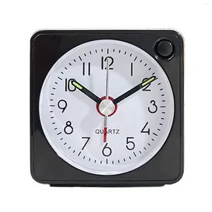Wall Clocks Small Alarm Clock With Snooze Function Lightweight And Portable Mute Quartz For Travel Outdoors Black