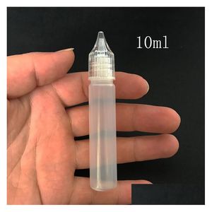 Andra köksverktyg 10 ml 15 ml 30 ml 50 ml Crystal Caps Slim Pen Style Juice Oil Plastic PE Tom Bottle Long Thin Tip Drop Delivery Home DHSJP