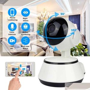 IP -kameror WiFi Camera Surveillance 720p HD Night Vision Two Way o Wireless Video CCTV Baby Monitor Home Security System Drop Deliver Dhnxz