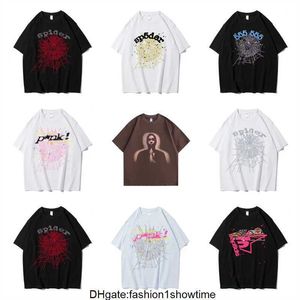 T-shirt da uomo 2024 World Wide Spider T-shirt Uomo Donna 1 Marrone Young Thug Sp5der T Shirt 555555 Top Shadow Graphic Manica corta T221130 VBRT