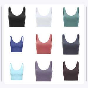 Set di vestiti da yoga Designer da donna Nero Reggiseno da yoga Canotte Reggiseno sportivo da donna Forma Bustier Top Intimo traspirante Reggiseno da palestra per yoga Taglie forti